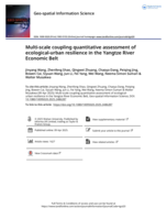 Multi-scale coupling quantitative assessment of ecological-urban resilience in the Yangtze river economic belt