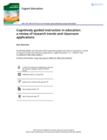 Cognitively guided instruction in education: a review of research trends and classroom applications