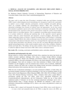 A critical analysis of E-learning and distance education from a social justice perspective 