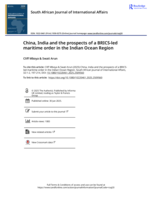 China, India and the prospects of a BRICS-led maritime order in the Indian ocean region