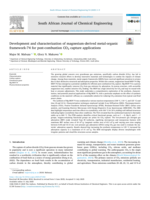 Development and characterization of magnesium-derived metal-organic framework-74 for post-combustion CO2 capture applications