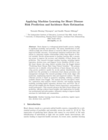 Applying machine learning for heart disease risk prediction and incidence rate estimation