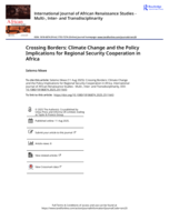 Crossing borders : Climate change and the policy implications for regional security cooperation in Africa