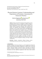 Physical sciences learners' understanding and experiences of formative assessment in classroom practice