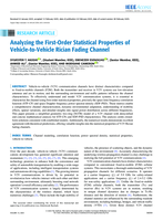Analyzing the first-order statistical properties of vehicle-to-vehicle rician fading channel