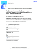The Bolivian pluriverse: the Comuna group, emerging subjects, and transformative political action against neoliberalism