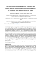 Towards ensuring sustainable mining : Application of a pareto-optimized hierarchical structural interaction matrix for prioritizing slope stability influencing factors