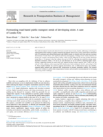 Forecasting road-based public transport needs of developing cities : A case of Lusaka city