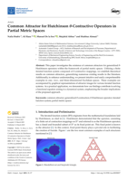 Common attractor for hutchinson θ-contractive operators in partial metric spaces