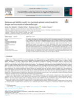 Existence and stability results in a fractional optimal control model for dengue and two-strains of salmonella typhi