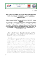 Factors influencing poaching of skilled  non-standard workers : a managerial perspective 