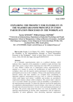 Exploring the prospect for flexibility in the majoritarianism principle in union participation in processes in the workplace