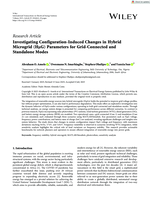 Investigating configuration-induced changes in hybrid microgrid (HμG) parameters for grid-connected and standalone modes