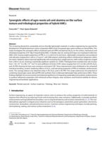Synergistic effects of agro-waste ash and alumina on the surface texture and tribological properties of hybrid AMCs