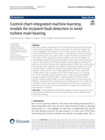 Control chart-integrated machine learning models for incipient fault detection in wind turbine main bearing