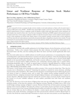 Linear and nonlinear response of Nigerian stock market performance to oil price volatility