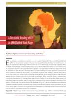  A decolonial reading of EFF as (mis)guided black rage