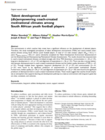 Talent development and (dis)empowering coach-created motivational climates among South African youth football players