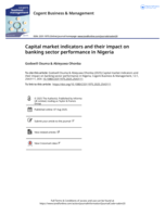 Capital market indicators and their impact on banking sector performance in Nigeria