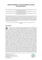Spiritual intelligence and sustainability of family owned businesses