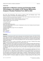 Application of machine learning and emerging health technologies in the uptake of HIV testing : Bibliometric analysis of studies published from 2000 to 2024
