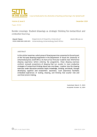 Border crossings : Student drawings as strategic thinking for metacritical and embodied learning