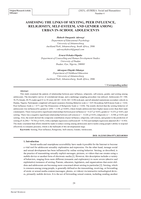 Assessing the links of sexting, peer influence, religiosity, self-esteem, and gender among urban in-school adolescents