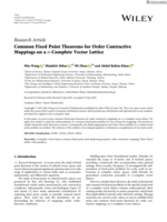 Common fixed point theorems for order contractive mappings on a σ ‐complete vector lattice