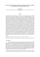 South African curricula intentions and enactment in responding ti gender inequalities