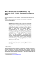 MATLAB/Simulink-based modelling and analysis of ICE vehicle conversion to electric drive
