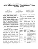 Enhancing operational efficiency through a hybrid quality control framework : Integrating TQM, six sigma, and JIT/lean in the mining industry