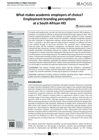 What makes academic employers of choice? Employment branding perceptions at a South African HEI