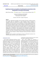 Exploring teachers’ perceptions of mathematical connections in the mathematics curriculum and teaching