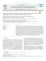 Antibiotic removal in South African water using artificial neural networks and adaptive neuro-fuzzy inference system models : A review