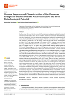 Genome sequence and characterization of Bacillus cereus Endophytes isolated from the Alectra sessiliflora and their biotechnological potential