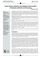 South African midwives' knowledge of the benefits of delayed umbilical cord clamping