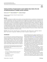 Seizing windows of opportunity in green global value chains: the role of industrial policies in middle-income countries