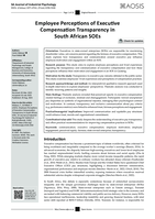 Employee perceptions of executive compensation transparency in South African SOEs