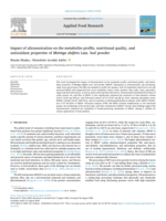 Impact of ultrasonication on the metabolite profile, nutritional quality, and antioxidant properties of Moringa oleifera Lam. leaf powder