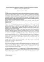 Spiritual leadership and organisational commitment : An interpretative exploration of leadership influence in a South African industrial context