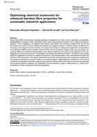 Optimizing chemical treatments for enhanced bamboo fibre properties for sustainable industrial applications