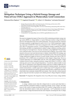 Mitigation technique using a hybrid energy storage and time-of-use (TOU) approach in photovoltaic grid connection