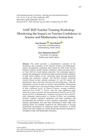 SAIP 2025 teacher training workshop : Monitoring the impact on teacher confidence in science and mathematics instruction