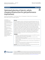 Optimized planning of electric vehicle charging infrastructure for grid performance improvement