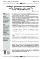 Advancing economic growth through human capital development in the era of the Fourth Industrial Revolution