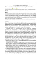 Whole or skewed : Implementing whole-school evaluation policy in South Africa