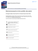Behavioural perspectives in forex portfolio value analysis
