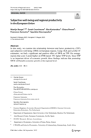 Subjective well-being and regional productivity in the European Union