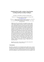 Predicting road traffic accidents using machine learning and deep learning techniques