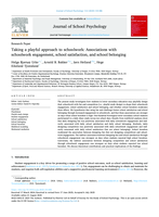Taking a playful approach to schoolwork : Associations with schoolwork engagement, school satisfaction, and school belonging